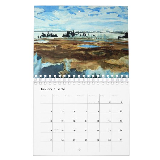 NATIONALE PARKEN WATERVERVEN 2024 KALENDER (Jan 2026)