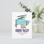 Nationale parkkaart Kobuk Valley Alaska Briefkaart (Staand voorkant)