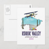 Nationale parkkaart Kobuk Valley Alaska Briefkaart (Voorkant / Achterkant)