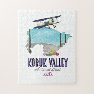 Nationale parkkaart Kobuk Valley Alaska Legpuzzel