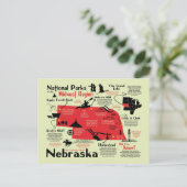 Nationale parkkaart Nebraska Briefkaart (Staand voorkant)