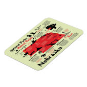 Nationale parkkaart Nebraska Magneet (Linkerzijde)