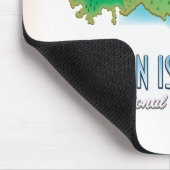 Nationale parkkaart van de Maagdeneilanden Muismat (Hoek)