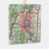 Nationale parkkaart voor het meer van Crater Keramisch Ornament (Rechts)