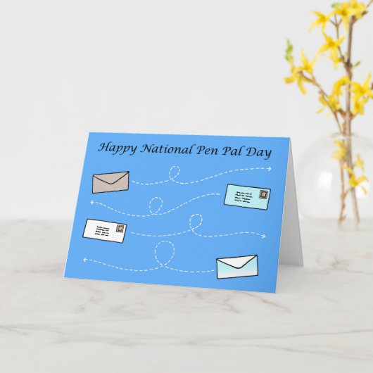 Nationale Pen PayPal Dag 1 juni Kaart (Gele Bloem)