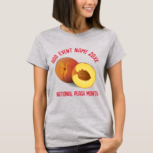 Nationale Perzikmaand T-shirt (Voorkant)