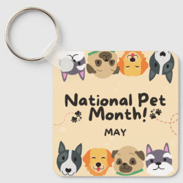 Nationale Pet-maand Sleutelhanger