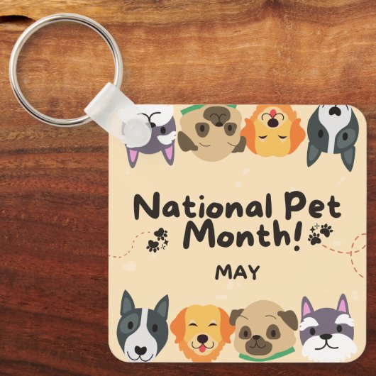 Nationale Pet-maand Sleutelhanger (Voorkant)
