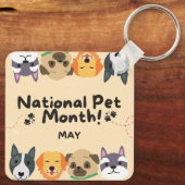 Nationale Pet-maand Sleutelhanger (Achterkant)