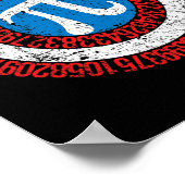 Nationale Pi-dag Shirt Wiskunde Leraar T Shirt Ca Poster (Hoek)