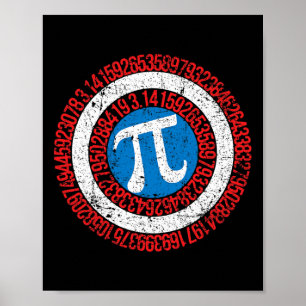 Nationale Pi-dag Shirt Wiskunde Leraar T Shirt Ca Poster