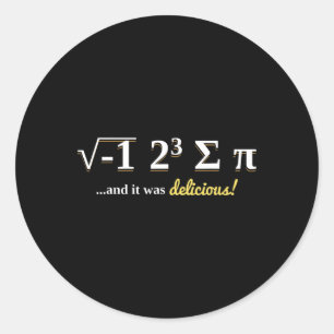 Nationale Pi Dag Shirt Wiskunde Leraar T Shirt Pi  Ronde Sticker