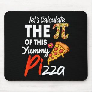 Nationale Pi Day Pizza Pun Funny Wiskunde Teacher  Muismat