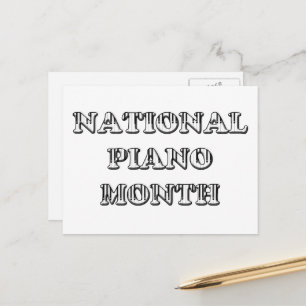 Nationale Pianomaand Briefkaart