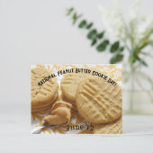 Nationale Pindakaas Cookie Dag! Briefkaart (Staand voorkant)