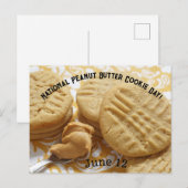 Nationale Pindakaas Cookie Dag! Briefkaart (Voorkant / Achterkant)