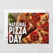 Nationale Pizza Dag Briefkaart (Voorkant / Achterkant)