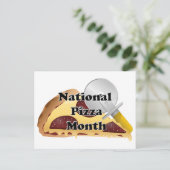 Nationale Pizza Month Briefkaart (Staand voorkant)
