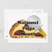 Nationale Pizza Month Briefkaart (Voorkant / Achterkant)