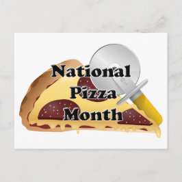 Nationale Pizza Month Briefkaart