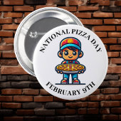 Nationale Pizzadag 9 februari Ronde Button 5,7 Cm