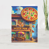 Nationale Pizzadag | Grappige voedsel feestdagen  Kaart (Voorkant)