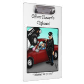 Nationale Politie Week Humor Klembord Gift (Rechts)