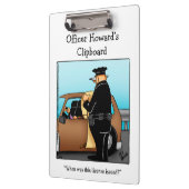 Nationale Politie Week Humor Klembord Gift (Links)