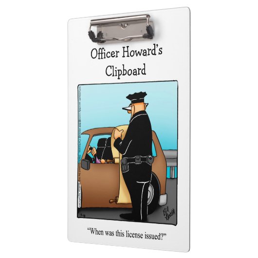 Nationale Politie Week Humor Klembord Gift (Links)