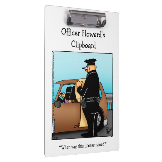 Nationale Politie Week Humor Klembord Gift (Rechts)