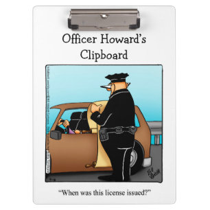 Nationale Politie Week Humor Klembord Gift