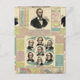 Nationale politieke grafiek briefkaart