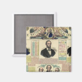 Nationale politieke grafiek magneet (Voorkant / Achterkant)