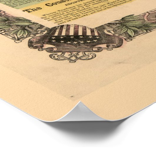 Nationale politieke kaart van de Verenigde Staten  Poster (Hoek)