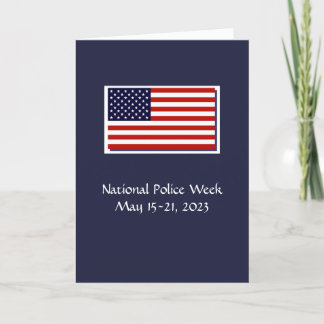 Nationale politieweek 2023 - Hartelijk dank Bedankkaart