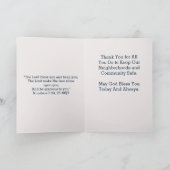 Nationale politieweek 2023 - Hartelijk dank Kaart (Binnen)