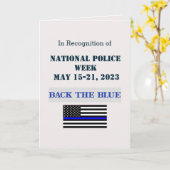 Nationale politieweek 2023 - Hartelijk dank Kaart (Gele Bloem)