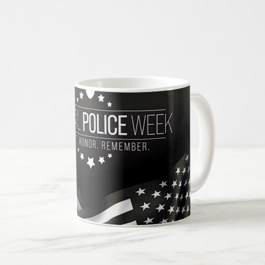Nationale politieweek koffiemok (Voorkant rechts)