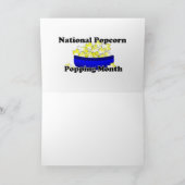Nationale Popcorn Popping Maand Kaart (Binnen)
