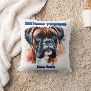 Nationale Purebred Dog Day Celebration Boxer hond Kussen
