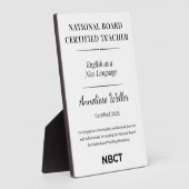 Nationale Raad Gecertificeerde Docent | Persoonlij Fotoplaat (Zijkant)