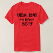 Nationale raad van gecertificeerde leraar 3 t-shirt (Design voorkant)