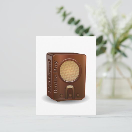 Nationale radioverdag briefkaart (Staand voorkant)