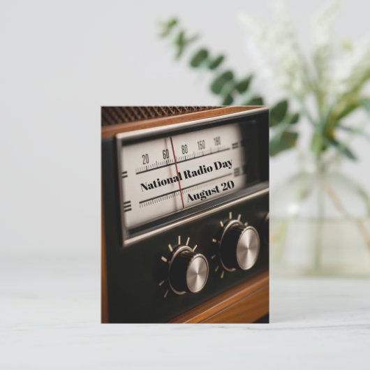Nationale radioverdag kaart (Staand voorkant)