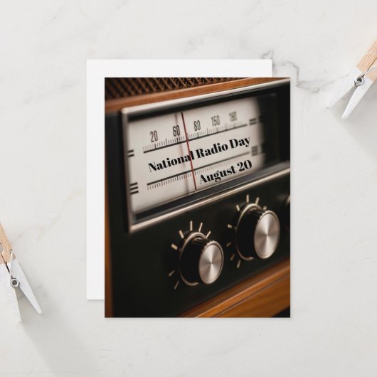 Nationale radioverdag kaart (Voorkant / Achterkant in situ)