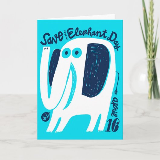 Nationale Red De Olifant Dag 16 april Kaart (Voorkant)