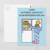Nationale reinigingsdag van de koelkast November Briefkaart (Voorkant / Achterkant)