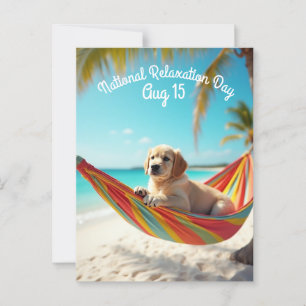 Nationale relaxatiedag briefkaart