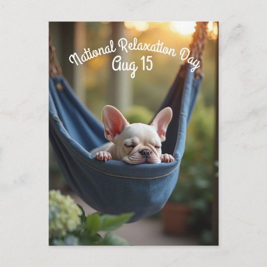 Nationale relaxatiedag briefkaart (Voorkant)