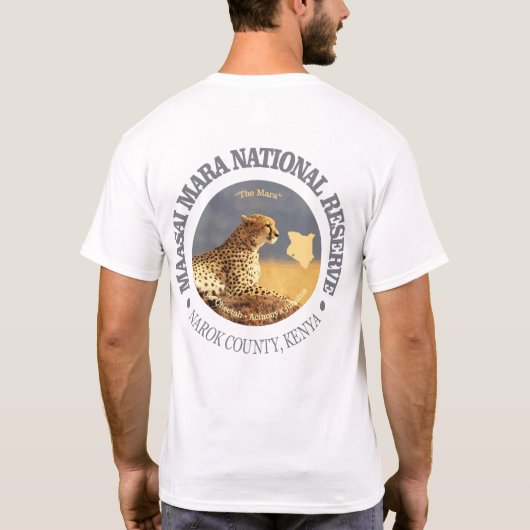 Nationale reserve Maasai Mara T-shirt (Achterkant)